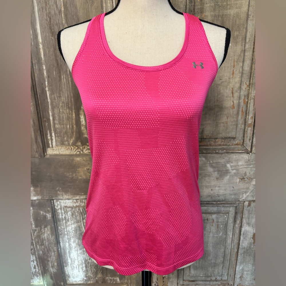 ⭕️Under Armour Women's Bright Pink Tank Top racer back workout
